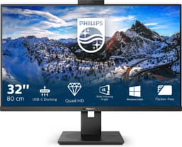 Philips 326P1H - QHD Webcam Monitor - Windows Hello - USB-C Docking - RJ45 - 90w - 32 inch — thumbnail 1