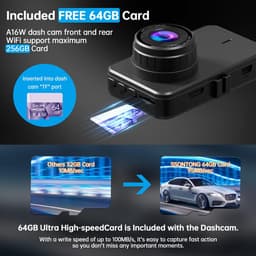 Dual Dashcam - Dashcam Voor en Achter - Auto Camera Dashcam - Dashcam Auto - Dual Dashcam voor Auto — thumbnail 3