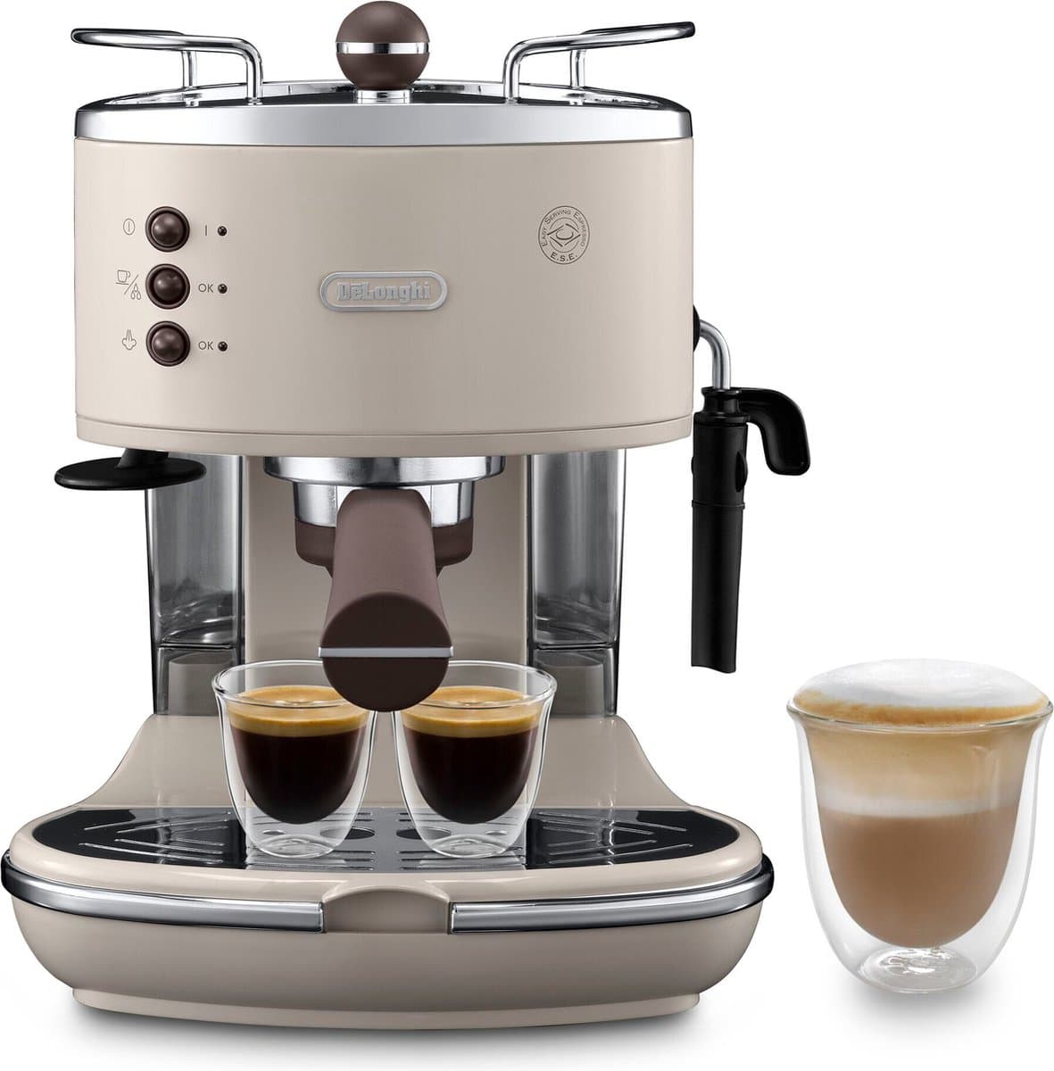 De'Longhi Icona Vintage ECOV311.BG Handmatige Espressomachine - Beige — afbeelding 1