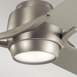 Plafondventilator met verlichting - Zeus - 60in / 152cm ventilator - geborsteld nikkel — thumbnail 2