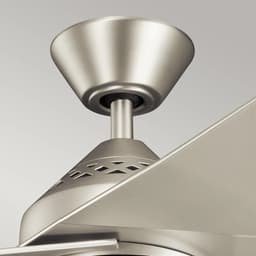 Plafondventilator met verlichting - Jade - 60in / 152cm ventilator - geborsteld nikkel — thumbnail 4