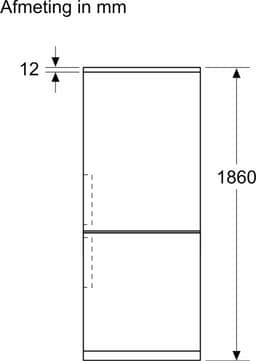 Bosch KGN36VXCT - Serie 4 - Vrijstaande koel-vriescombinatie - Zwart - Total No Frost; Nooit meer ontdooien - Zeer stil - VitaFresh - Energielabel C - VitaFresh XXL 0°C: houd etenswaren langer vers met extra ruime vershoudlades — thumbnail 4