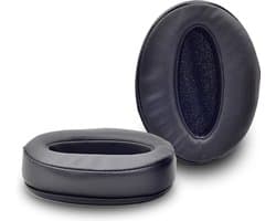 Somstyle Oorkussens Geschikt Voor Sennheiser HD 4.40BT & HD 4.50BT (NC) - 2 Stuks - Eiwitleer - Zwart