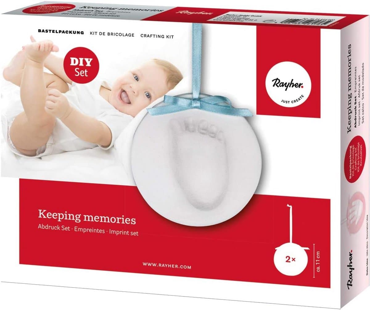 Set voor het maken van afdrukken van babyhandjes en -voetjes met lijst — afbeelding 1