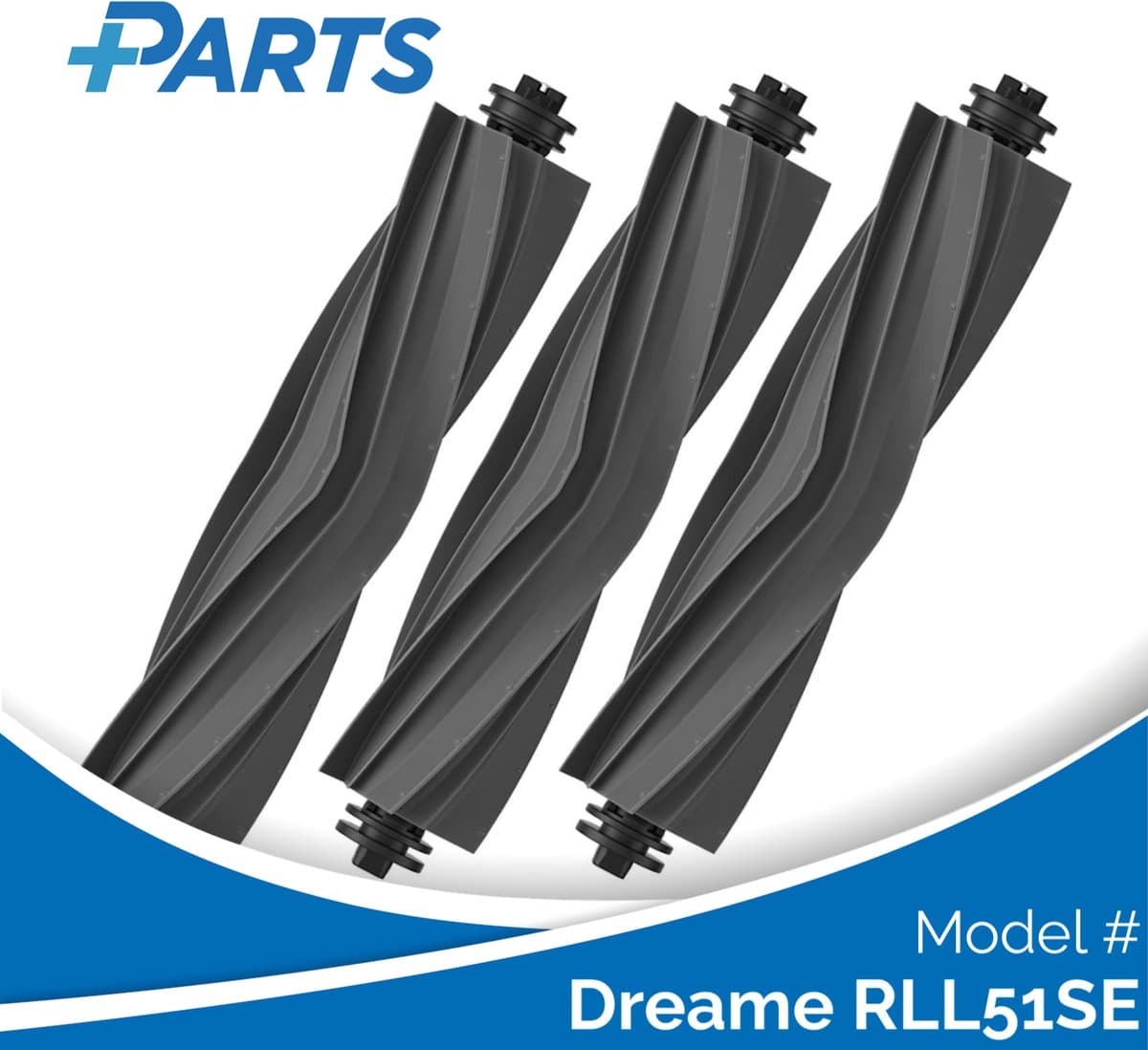 Dreame RLL51SE Borstels (3 Stuks, Plus.Parts® alternatief voor RMSRB0) — afbeelding 1