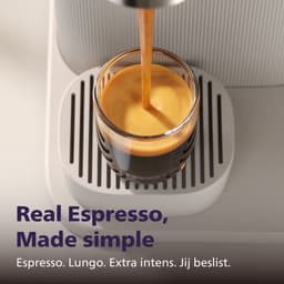 Philips BAR305/00 Baristina - Semi-Automatische Espressomachine - Pistonmachine - Koffiemachine met Bonen - Wit — thumbnail 4