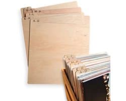 Vinyl organizer | opbergsysteem LP | hout | alfabet | Record verdeler | vinylplaat scheidingsset | vinyl divider | Vintoon
