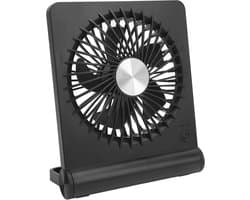 Ventilator - Tafelventilator - Bureauventilator - 3 Instelbare Snelheden - Usb-Oplaadbaar - Draagbare Reisventilator Voor Kantoor, Slaapkamer En Thuis - Zwart