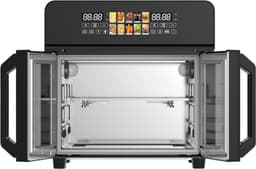 Heteluchtfriteuse XXL - Airfryer Oven - Gezond Koken - Grote Capaciteit - 23 Liter - Zwart — thumbnail 4