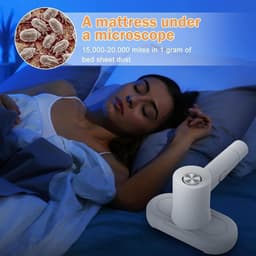 Matrasreiniger en Mijtzuiger met UV-licht – HEPA Stoffilter, Mini Handstofzuiger voor Matrassen, Bedden en Banken — thumbnail 4