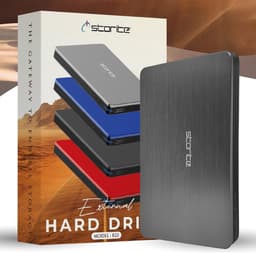 Externe Harde Schijf - Draagbare Opslag - Back-up Gegevens - Snelle Dataoverdracht - 500 GB Capaciteit - Grijs — thumbnail 1
