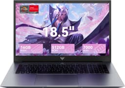 ACEMAGIC AX18Pro 18.5 Zoll FHD Laptop Computer - Ryzen 4300U Prozessor tot 3.7GHz（Beat 3500U/N95/N97）- 16GB DDR4 512GB SSD Notebook - WiFi 5 - BT5.0 - 3*USB3.2 — thumbnail 1