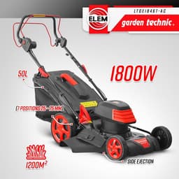 Elektrische Grasmaaier - Tuinmachine Motor - Gras Onderhouden - Stalen Maaibehuizing - 46 Cm Breedte — thumbnail 3