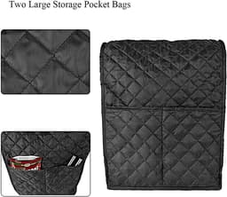Mixer Cover - Keukenmachinehoes - Bescherming Keukenapparaat - Met Organizer Bag - 43x30x30 cm - Zwart — thumbnail 4