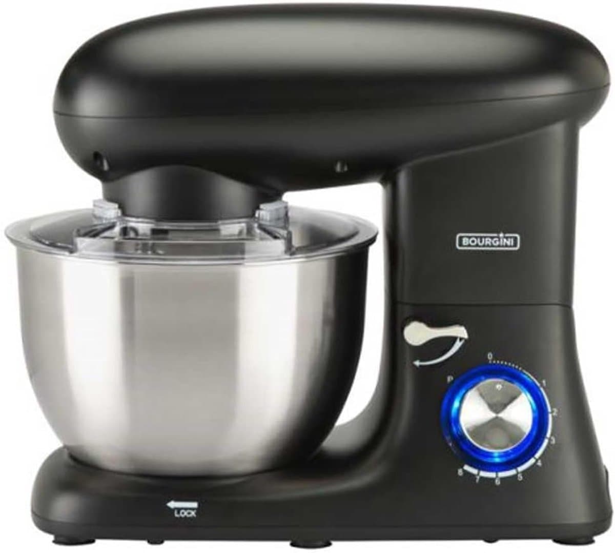 Foodprocessor 5.5 Liter Zwart met 8 Snelheden en Pulsefunctie — afbeelding 1