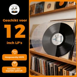 Pinguïn Records – LP binnenhoezen – 25 stuks – Vinylcare - LP beschermhoezen – LP hoezen – Antistatische (HDPE) binnenhoes – Transparant – 50 micron – Binnenhoes geschikt voor 12 inch vinyl — thumbnail 4