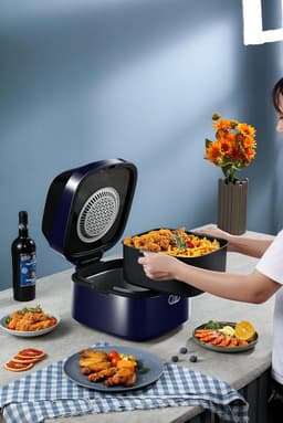 XXL Heteluchtfriteuse 7 Liter - Olievrij Frituren, Compact & Snel - Gezond Koken — thumbnail 5