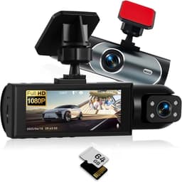 Dual Dashcam met 1080p Full HD en Interne Camera voor Volledige Bescherming — thumbnail 1