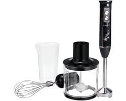 Sokany, Staafmixer 600W 4-in-1 met Hakmolen en Garde, Grijs