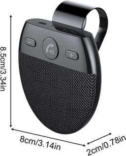 Bluetooth Speaker – Draadloze Bluetooth Speaker voor in de Auto – Auto Bluetooth handsfree bellen met Type-C Opladen – Spraakprompts voor Bluetooth in de auto – 1 Stuk — thumbnail 5