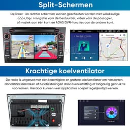 Junsun Android 15 Autoradio Geschikt Voor Opel Astra H Corsa C & D Agila Combo Antara Vectra Zafira Meriva Vivaro Tigra, Draadloze CarPlay - Achteruitrijcamera- DAB+ - GPS-Navigatie - SWC- Bluetooth, WiFi, FM, RDS, 7-inch Touchscreen, DSP, Quad-Core — thumbnail 3