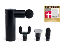 BLACKROLL® FASCIA GUN – Professioneel draadloos massagepistool – 4 opzetstukken & 4 snelheden – Voor spierherstel & diepe fascia-massage – Zwart