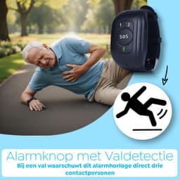 Wiesba WB62S SOS-Knop - GPS Horloge Senior - Smartwatch voor Ouderen - Persoonlijke alarmen - alarm horloge ouderen - GPS Horloge Alzheimer - Valdetectie - Persoonlijk alarm — thumbnail 3