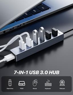 USB Hub met 7 Poorten voor Snelle Dataoverdracht — thumbnail 4