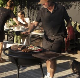 ZEE - KORO - Barbecue - Poedergelakt staal - Zwart — thumbnail 4