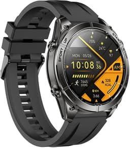 WizBay Premium Select® GPS Smartwatch 1.43” AMOLED 466x466 – Dual L1+L5 GPS – 2GB Geheugen – Offline Kaarten – 5ATM Waterdicht – LED Zaklamp – ChatGPT AI Assistant – Bluetooth Bellen – O2, Hartslag, Slaap - 178+ Sport Modi - Zwart — thumbnail 3