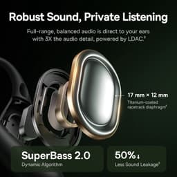 Baseus Open-Ear Draadloze Sport Oordopjes - Eli Sport 2 True Wireless Earbuds - Zweetbestendig - IP57-Waterdicht - Touch Control - Oortjes voor Hardlopen, Sporten, Fietsen - Hi Res - Wit — thumbnail 2