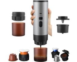 SVN® Draagbare Koffiemachine - Blender To Go - Draagbare Blender - Grijs - 7cm x 7cm x 24cm