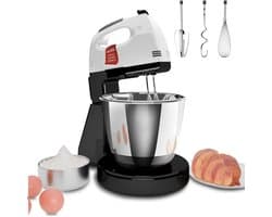 Deeg Mixer - Keukenmachine - Bakken Thuis - 7 Snelheden Instelbaar - 2L Kom