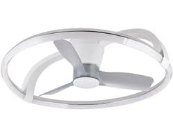 REALITY STOCKHOLM - Plafondventilator - Wit mat - incl. 1x SMD 37 W - Licht apart schakelbaar - Afstandsbediening - Dimbaar - Traploos instelbare lichtkleur - Niet externe dimmerbaar - Timer - Zomer- en wintermodus - 6 snelheidsniveaus
