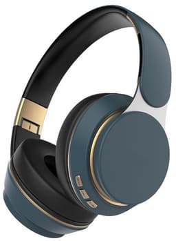 TuseRxln Bluetooth hoofdtelefoon – Over-ear – 65 uur speelduur – 1 stuks – Voor telefoon/PC/TV – blauw — thumbnail 1