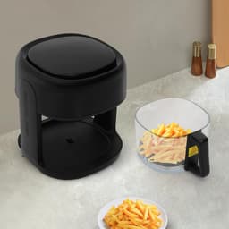 Heteluchtfriteuse - Airfryer - Gezond Koken - 8 Programma's Touchscreen - 33 Liter Capaciteit - Zwart — thumbnail 3
