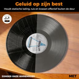 Pinguïn Records – LP binnenhoezen – 25 stuks – Vinylcare - LP beschermhoezen – LP hoezen – Antistatische (HDPE) binnenhoes – Transparant – 50 micron – Binnenhoes geschikt voor 12 inch vinyl — thumbnail 5