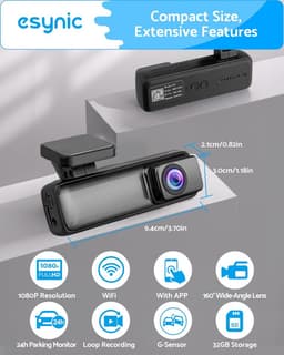 Dashcam voor Auto - Dual - Camerabewaking - Full HD - Zwart - Monitor — thumbnail 5
