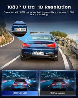 Dual Dashcam met 1080p Full HD en Interne Camera voor Volledige Bescherming — thumbnail 4