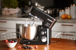 Mesko MS 4217 - Keukenmachine - Keukenrobot - Keukenmixer - 1200W - Zwart - Anti-Spatdeksel - Compleet met accessoires — thumbnail 4
