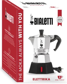 Bialetti Moka Elektrika 2 Kops – Elektrische Percolator – 230V – Aluminium – Italiaanse Espresso Maker — thumbnail 5