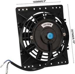 Oliekoeler Radiator - Universele Ventilator - Motor Koeling - Slank Ontwerp - 6 Inch - Zwart — thumbnail 5