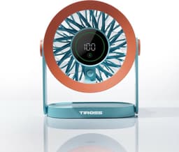 Tiross TS-3421 - Bureauventilator - LED Display - 100-Snelheden - USB-C — thumbnail 3