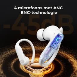 Golden Sound Sport Draadloze oordopjes - 80 uur batterijduur - Active Noise Cancelling - 45dB - Sport oordopjes - Oortjes draadloos - Bluetooth oortjes - Wit — thumbnail 3