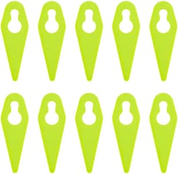 Dailygoods- Snijbladen 100 Stuks - Compatibel met Gtech ST01/ST02/ST04/ST05/ST20/GT3.0/GT4.0/GT50 - Duurzaam ABS - 70x25mm - Goed Snijeffect - Eenvoudig te Installeren - Grasmaaierbladen — thumbnail 1