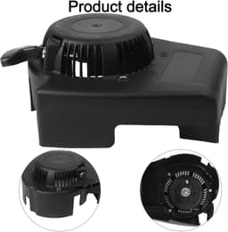 Terugslagstarter Grasmaaier - Trekstarter Motor Starter - Motor Starten - Robuuste Buitenconstructie - 23 x 23 x 10 cm - Zwart — thumbnail 3