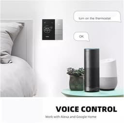 Digitale Thermostaat - Slimme Regelaar - Comfort Verwarmen - App Bediening - 86x86mm - Wit — thumbnail 5