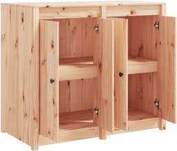 Buitenkeuken Kast - Tuinkast Opbergkast - Buiten Koken - Massief Hout - 109 x 57.6 x 14.5 cm - Houtkleur — thumbnail 5