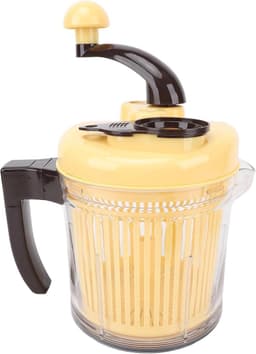 Handmatige Keukenmachine - Groentehakker Vleesmolen - Snel Ingrediënten Verwerken - Drie Versnellingen Instelbaar - 2500 ml - Wit — thumbnail 1