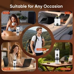 Joorly Draagbare Espressomachine - Mini Koffiezetaparaat - 3-in-1 brouwcompatibiliteit - Slim display - Dolce Gusto capsules - Wit — thumbnail 4